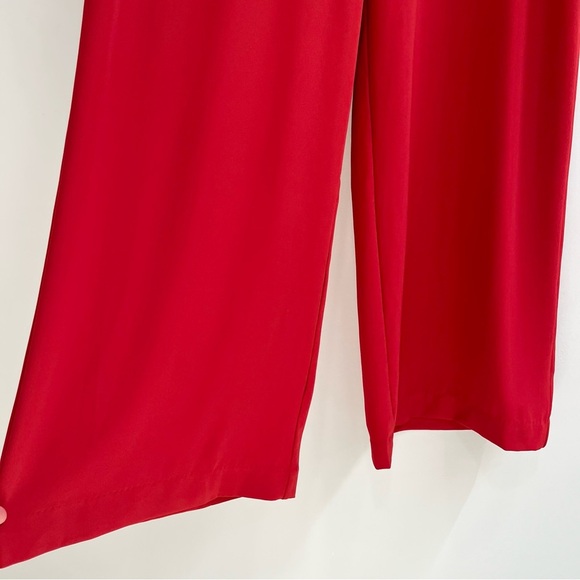 Summersalt Perfect Wide Leg Pants in Lava Red Stretch Pockets EUC Size 14 - Picture 5 of 13